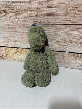 Jellycat Puffles Dinosaur - Medium 12" Green Dino Soft Plush